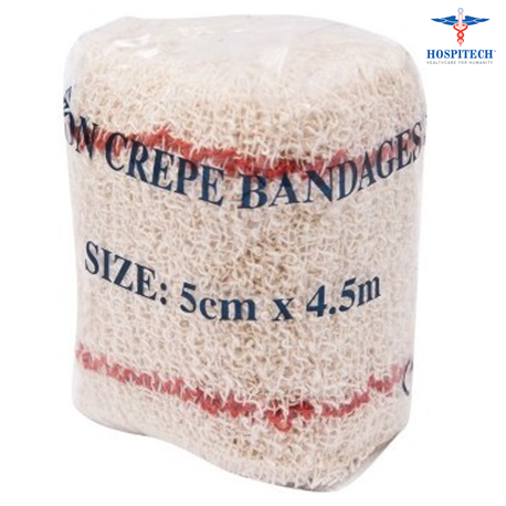 Hospitech Cotton Crepe Bandage, 5cm x 4.5m, Per Unit
